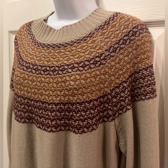 Kuhl Lucia Stone Fair Isle Sweater Dress Size XL - Picture 10 of 16